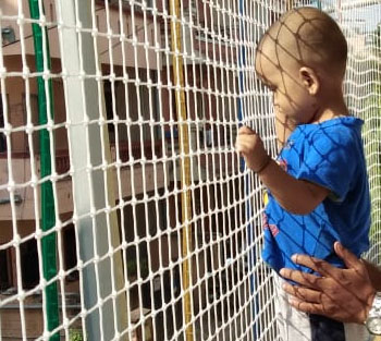 Children safety net installation in Bangalore for balconies and windows