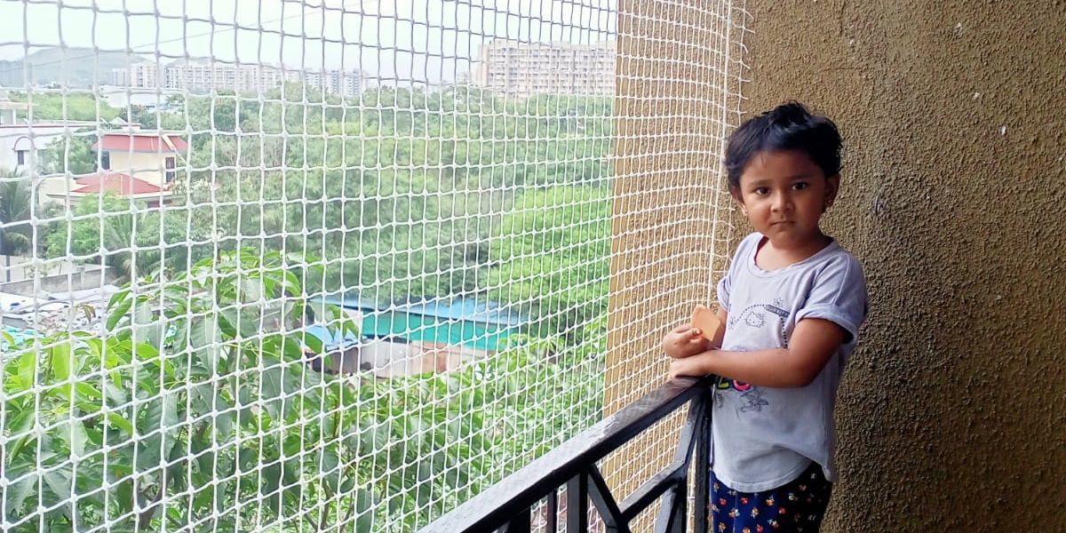 Children safety nets in Bangalore for balconies and windows