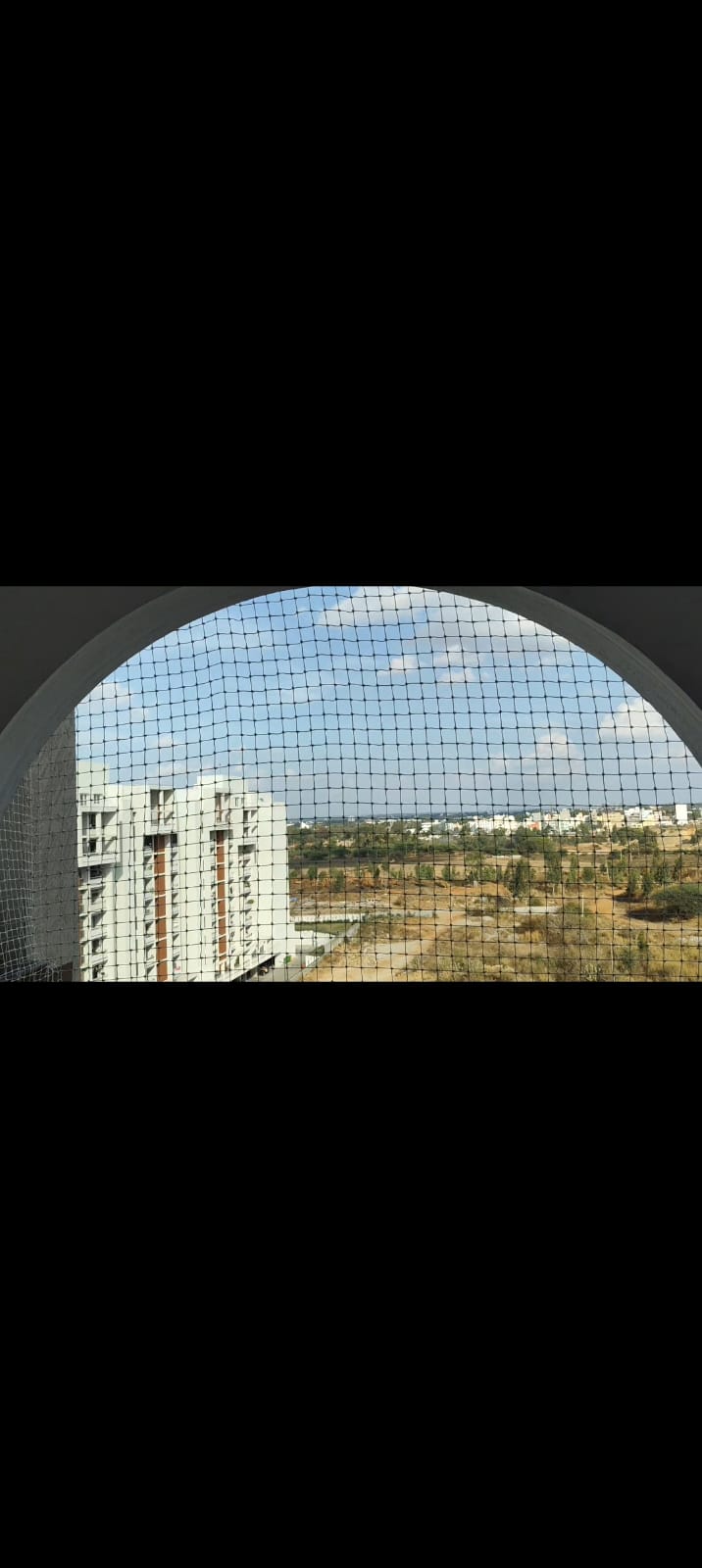 Balcony view safety nets for apartments in Bengaluru